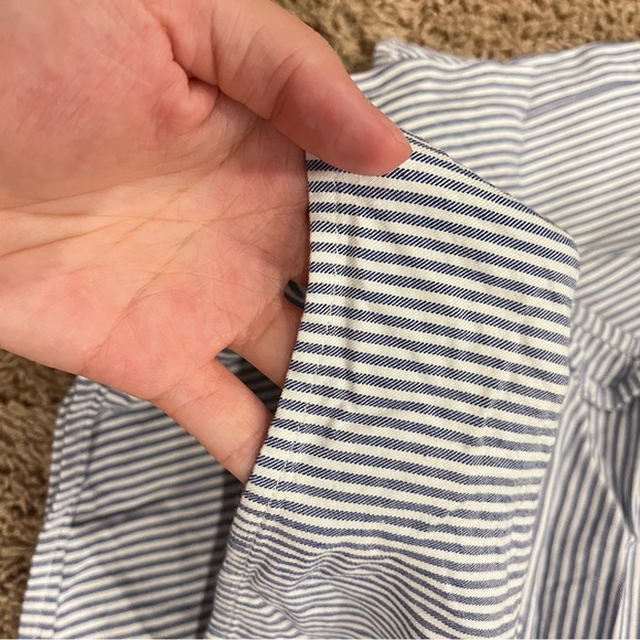 Aritzia Sunday Best Sullivan Pant in White/Royal Navy - Size XXS - Picture 6 of 11